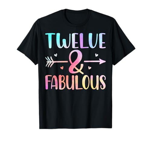 Twelve & Fabulous 12 Years Old 12th Birthday Party Kids T-Shirt von 12th Birthday Gifts Co.