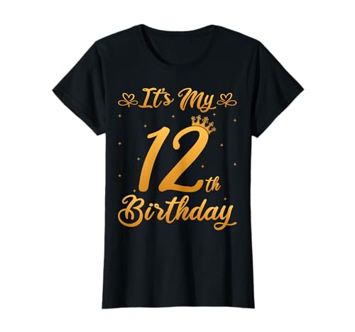It's My 12th Birthday Girl Queen Crown 12 Years Old Princess T-Shirt It's My 12th Birthday Girl Queen Crown 12 Years Old Princess T-Shirt von 12th Birthday Girl Gifts Co.