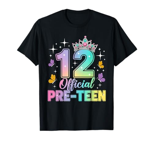 12th Birthday Girls 12 Years Old Official Pre-Teen 12th T-Shirt 12th Birthday Girls 12 Years Old Official Pre-Teen 12th T-Shirt von 12th Birthday Girls Official Pre-Teen Apparel