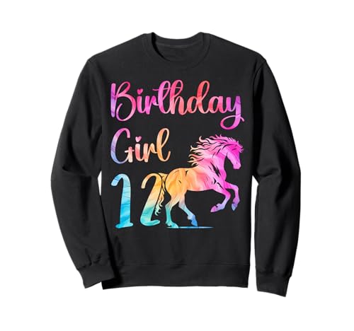 12. Geburtstag Pferd 12 Jahre alt Mädchen Geburtstag Pferdel Sweatshirt 12. Geburtstag Pferd 12 Jahre alt Mädchen Geburtstag Pferdel Sweatshirt von 12th Birthday Horse 12 Year Old Birthday Outfit