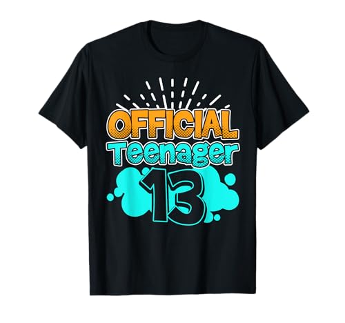 13 Geburtstag Geschenkidee Official Teenager Mädchen Jungs T-Shirt von 13 Jahre Deko 2008 Geboren Geschenkidee