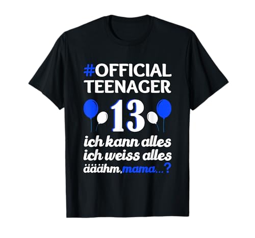 13. Geburtstag Jungen Offiziell 13 Jahre Official Teenager T-Shirt 13. Geburtstag Jungen Offiziell 13 Jahre Official Teenager T-Shirt von 13 Jahre Official Teenager Tee