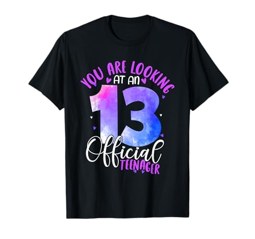 13th Birthday Girls 13 Years Cute Official Teenager Birthday T-Shirt 13th Birthday Girls 13 Years Cute Official Teenager Birthday T-Shirt von 13 Years Girl Cute 13th Birthday Outfit