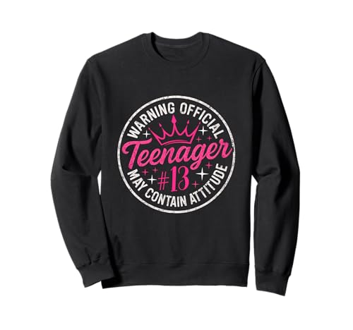 13th Birthday Girl Official Teenager 13 Year Old Birthday Sweatshirt von 13 year Old Bday Girl Official Teenager Apparel
