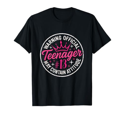 13th Birthday Girl Official Teenager 13 Year Old Birthday T-Shirt von 13 year Old Bday Girl Official Teenager Apparel