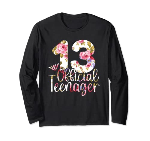 13. Geburtstag Mädchen 13 Jahre Teenager Geburtstags Langarmshirt von 13. Geburtstag Geschenk Mädchen Teenager Geschenke