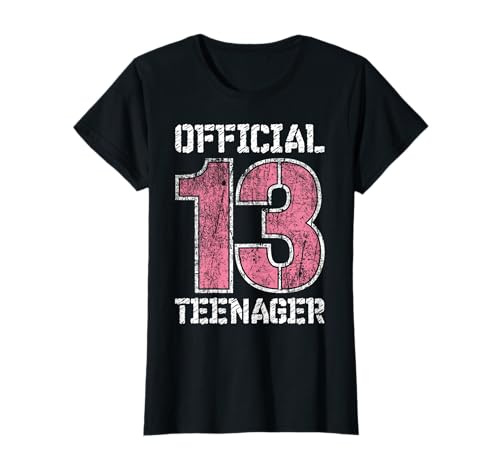 Offiziell Teenager 13 Jahre Geburtstag 2008 Teenie Mädchen T-Shirt von 13. Geburtstag Jungen Mädchen Teenie Klamotten
