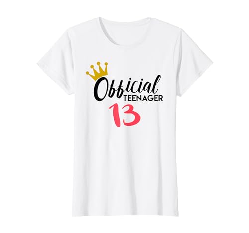 Official Teenager 13. Geburtstag Jahre Lustig Mädchen T-Shirt von 13. Geburtstag Mädchen Geschenk Ideen