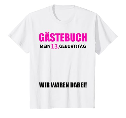 13. Geburtstag Jungen Gäste 13 Jahre 2012 Deko Gästebuch T-Shirt 13. Geburtstag Jungen Gäste 13 Jahre 2012 Deko Gästebuch T-Shirt von 13.Geburtstag 13 Jahre Deko Feier T-Shirt Geschenk