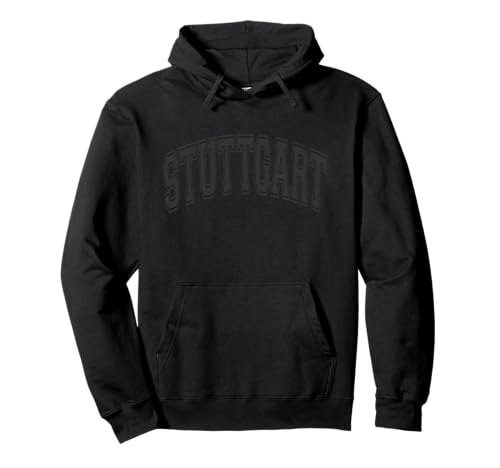 Stuttgart Arched Style Text Black with Black Print Pullover Hoodie Stuttgart Arched Style Text Black with Black Print Pullover Hoodie von 133 Apparel Stuttgart Deutschland