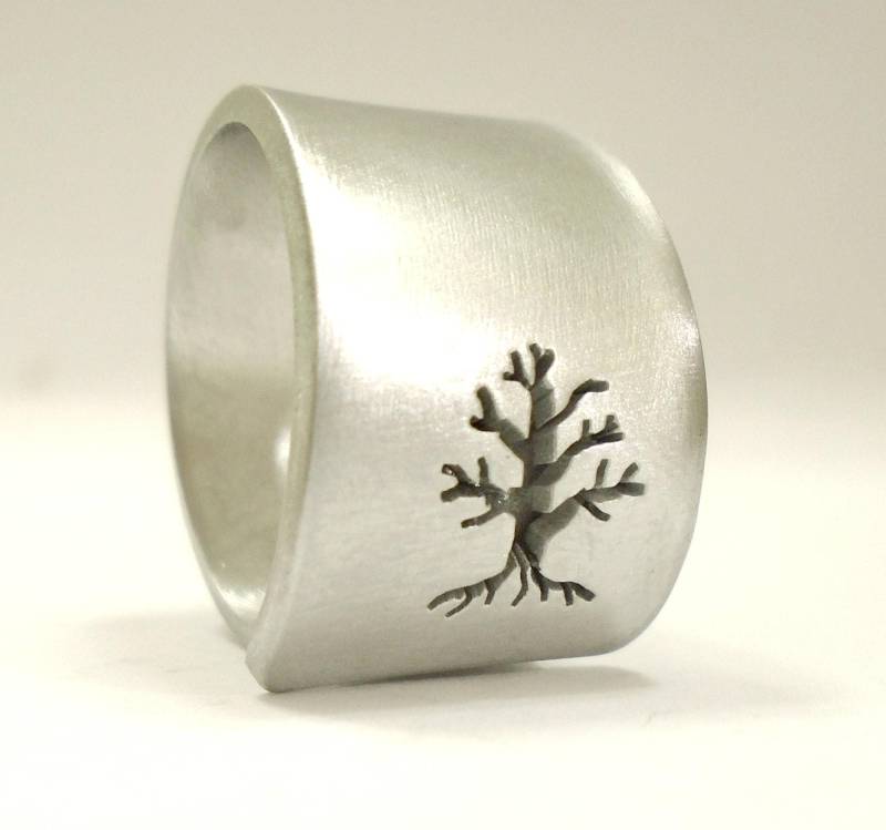 Offene Aluminium Ring Mit Perforierten Schaft Parallel Zum Und Benutzerdefinierten Text Offene Aluminium Ring Mit Perforierten Schaft Parallel Zum Und Benutzerdefinierten Text von 13AlGioielli