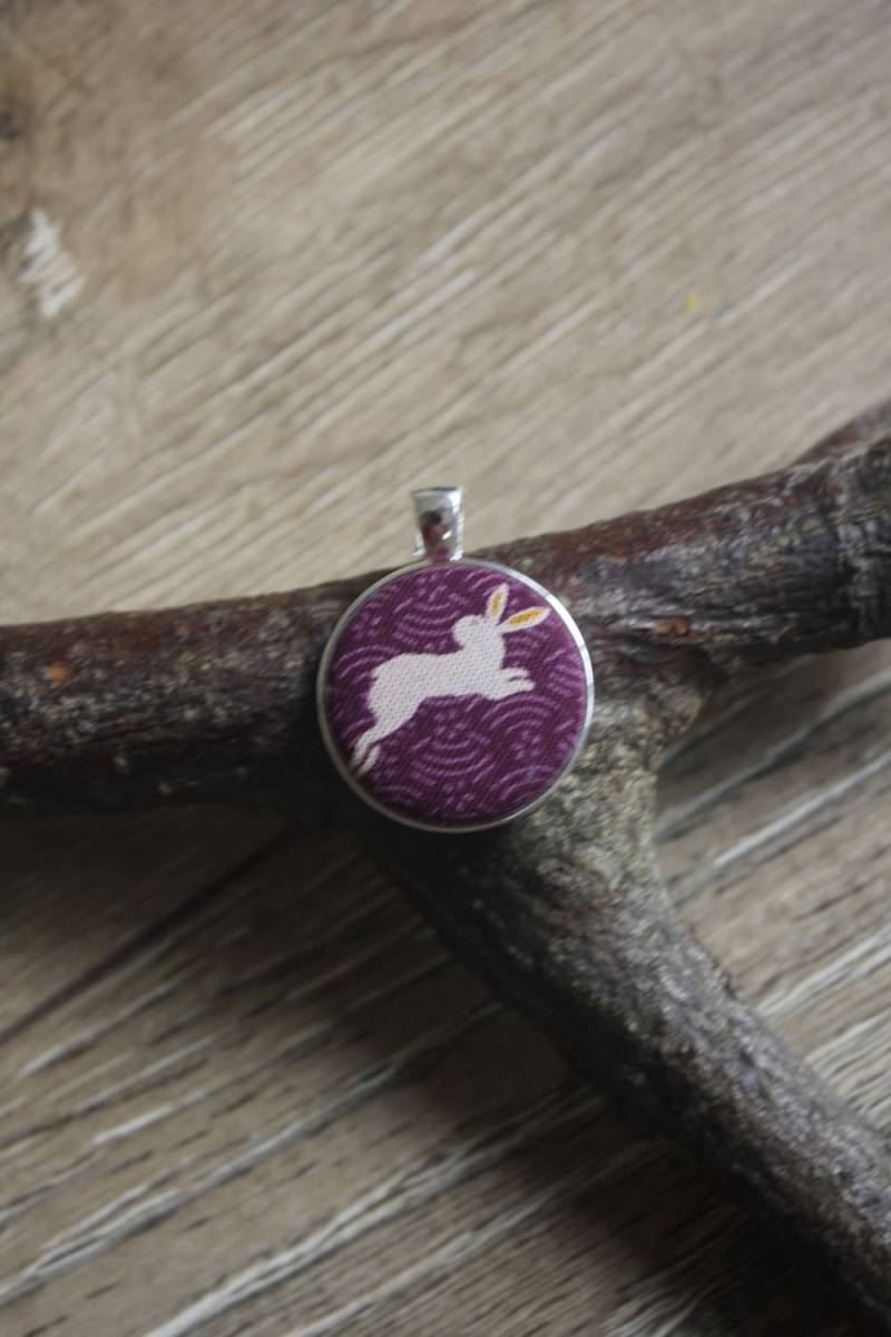Leaping Bunny-Anhänger, Kaninchen Halskette, Bunny Schmuck, Print, Geschenke, Häschen Kaninchen-Liebhaber-Geschenk, Hase Drucken von 13DaisyChains