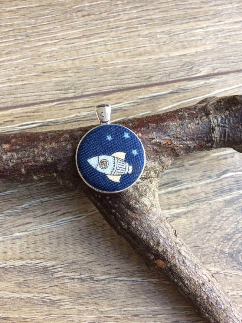 Rakete Anhänger, Halskette, Schmuck, Print-Rakete, Geschenk, Raum Print, Geschenk von 13DaisyChains