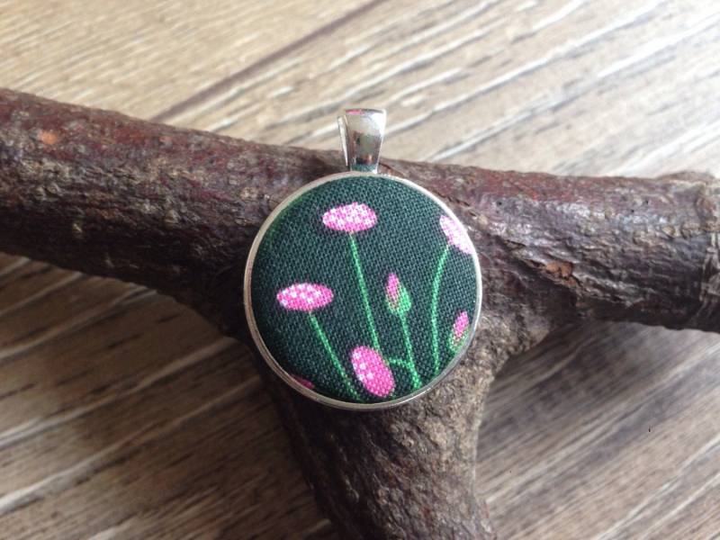 Rosa Wildblumen Anhänger, Schmuck, Print, Halskette, Geschenk, Rosa Blumen Blume von 13DaisyChains