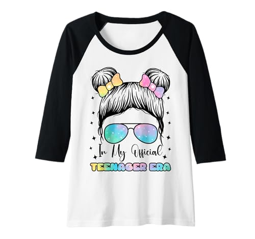 Damen In My Official Teenager Era – 13. Geburtstag Raglan von 13th Birthday Quotes & Gifts