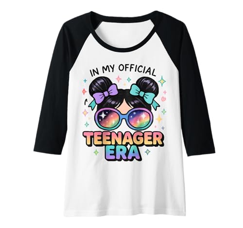 Damen In My Official Teenager Era – 13. Geburtstag Raglan von 13th Birthday Quotes & Gifts
