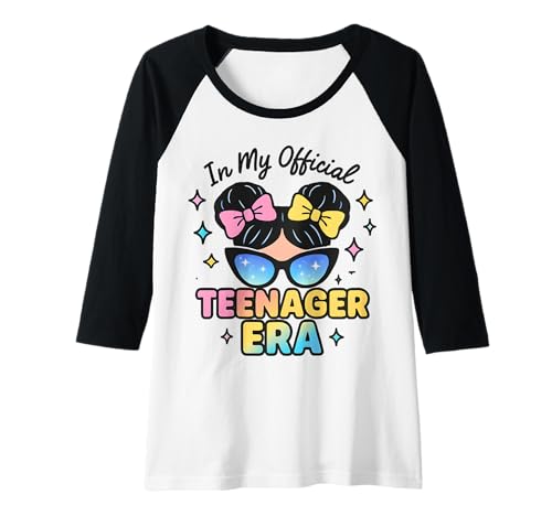 Damen In My Official Teenager Era – 13. Geburtstag Raglan von 13th Birthday Quotes & Gifts