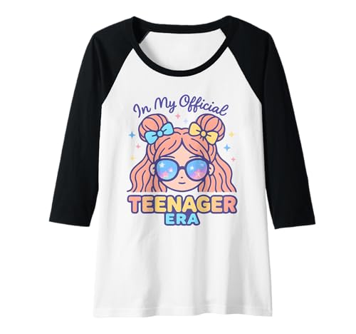 Damen In My Official Teenager Era – 13. Geburtstag Raglan von 13th Birthday Quotes & Gifts