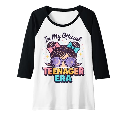 Damen In My Official Teenager Era – 13. Geburtstag Raglan von 13th Birthday Quotes & Gifts