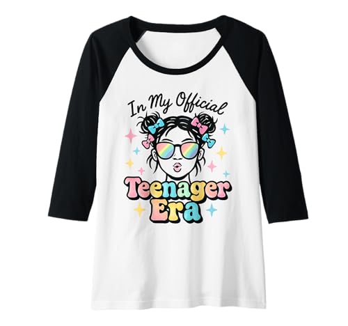 Damen In My Official Teenager Era – 13. Geburtstag Raglan von 13th Birthday Quotes & Gifts