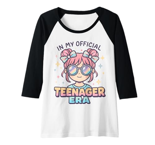 Damen In My Official Teenager Era – 13. Geburtstag Raglan von 13th Birthday Quotes & Gifts