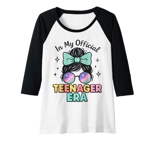 Damen In My Official Teenager Era – 13. Geburtstag Raglan von 13th Birthday Quotes & Gifts