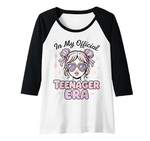 Damen In My Official Teenager Era – 13. Geburtstag Raglan von 13th Birthday Quotes & Gifts