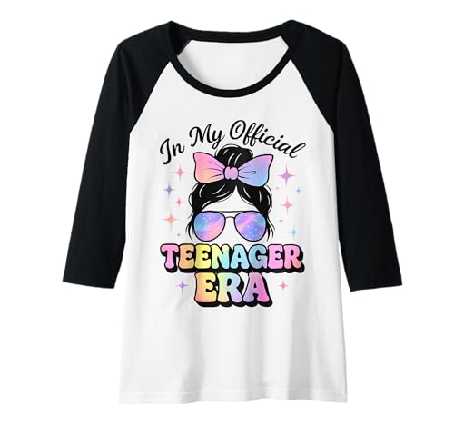 Damen In My Official Teenager Era – 13. Geburtstag Raglan von 13th Birthday Quotes & Gifts