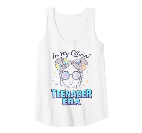 Damen In My Official Teenager Era – 13. Geburtstag Tank Top von 13th Birthday Quotes & Gifts