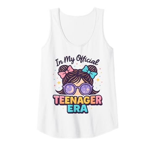 Damen In My Official Teenager Era – 13. Geburtstag Tank Top von 13th Birthday Quotes & Gifts