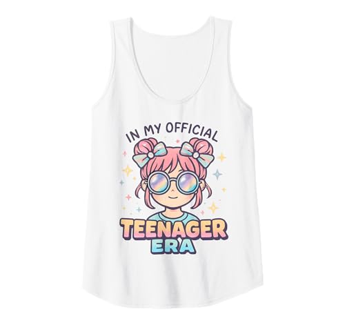 Damen In My Official Teenager Era – 13. Geburtstag Tank Top von 13th Birthday Quotes & Gifts