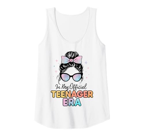Damen In My Official Teenager Era – 13. Geburtstag Tank Top von 13th Birthday Quotes & Gifts