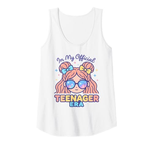 Damen In My Official Teenager Era – 13. Geburtstag Tank Top von 13th Birthday Quotes & Gifts