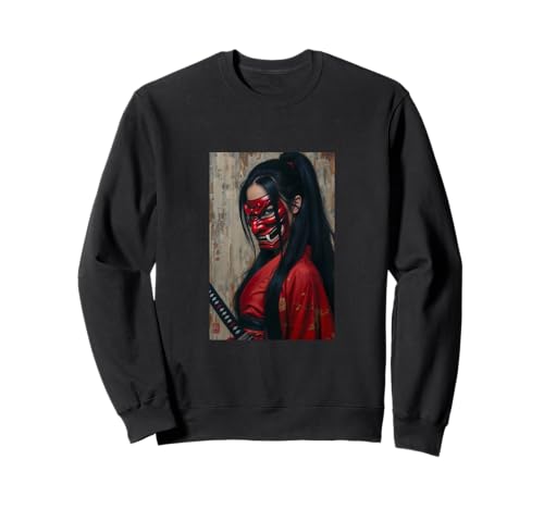 Demon Spirit Samurai Woman Hidden Beauty Oni Maske Sweatshirt Demon Spirit Samurai Woman Hidden Beauty Oni Maske Sweatshirt von 13th Titan