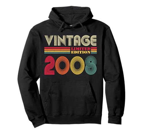 Vintage 2008 Funny 14 Years Old Boys and Girls 14th Birthday Pullover Hoodie von 14 Years Of Being Awesome BDay Gift Boy Girl