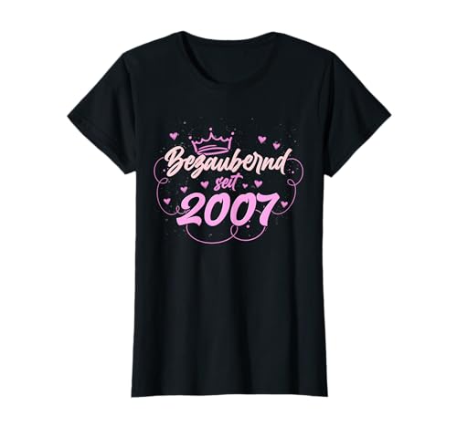 Bezaubernd seit 2007 Geschenk für Frauen 15 Geburtstag T-Shirt Bezaubernd seit 2007 Geschenk für Frauen 15 Geburtstag T-Shirt von 15 Jahre alt Geburtstag Geschenk Frauen 2007
