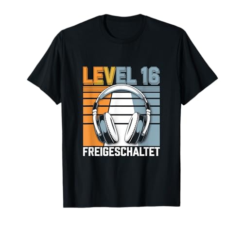 Freigeschaltet - 16. Geburtstag Mädchen Junge T-Shirt Freigeschaltet - 16. Geburtstag Mädchen Junge T-Shirt von 16 Jahre Lustig Geschenk Party Geburtstagsparty