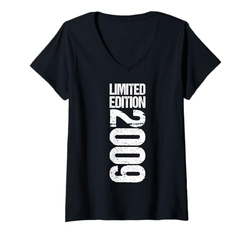 Damen 16. Geburtstag 2009 Limited Edition Jahrgang Jungen Mädchen T-Shirt mit V-Ausschnitt Damen 16. Geburtstag 2009 Limited Edition Jahrgang Jungen Mädchen T-Shirt mit V-Ausschnitt von 16. Geburtstag 2009 Jahrgang Geschenke 16 Jahre