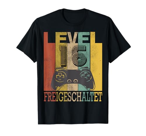 16. Geburtstag Junge Mädchen Level 16 Jahre 2007 T-Shirt von 16. Geburtstag Jungen Video Gamer Level 16 Jungs