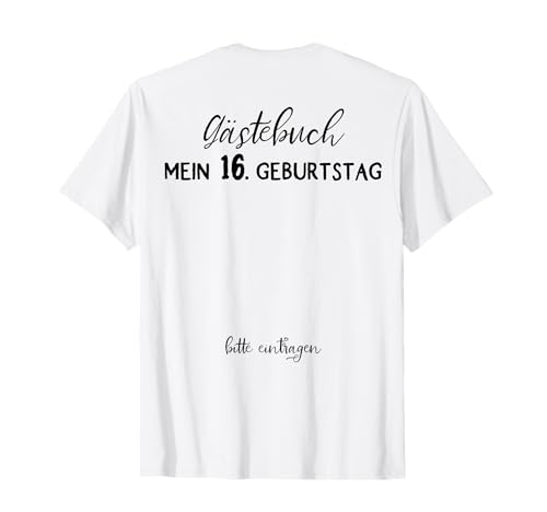 16. Geburtstag Junge Mädchen 16 Jahre 2008 Lustig Geschenk T-Shirt von 16. Geburtstag Mädchen 16. Geburtstag Deko Junge