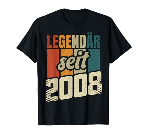 17. Geburtstag Junge Mädchen 17 Jahre 2008 Lustig Geschenk T-Shirt von T-Shirt 17 Jahre Junge Mädchen 17. Geburtstag Deko