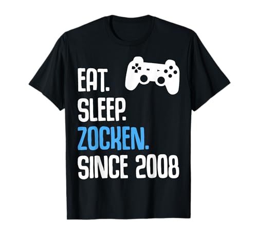 17. Geburtstag Junge Mädchen 17 Jahre 2008 Lustig Geschenk T-Shirt von T-Shirt 17 Jahre Junge Mädchen 17. Geburtstag Deko