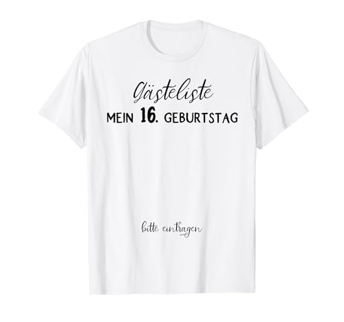 16. Geburtstag Junge Mädchen 16 Jahre 2008 Lustig Geschenk T-Shirt von 16. Geburtstag Mädchen 16. Geburtstag Deko Junge