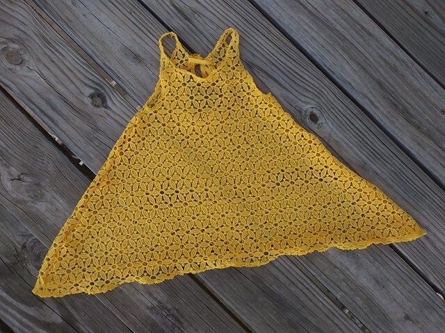 Gelbes Top, Sommer Gelb Baby Und Kleinkind Bademode Vertuschung, See-Thru Mädchen Oben Gelbes Top, Sommer Gelb Baby Und Kleinkind Bademode Vertuschung, See-Thru Mädchen Oben von 16Bees