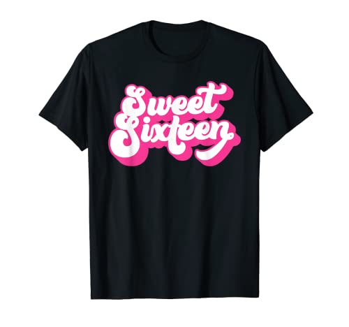 Sweet Sixteen, 16 Jahre alt, für Mädchen und Frauen 16. Geburtstag T-Shirt von 16th Birthday Gifts For Girls by Art Like Wow