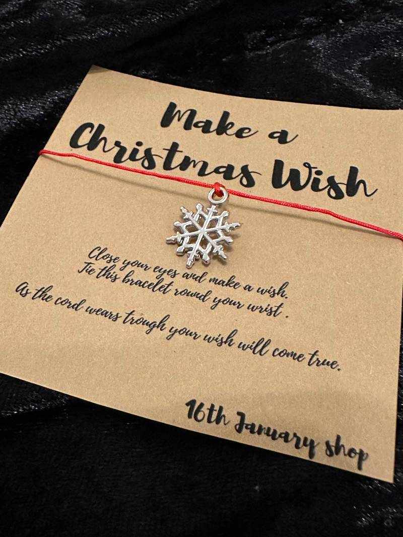 Machen Sie Einen Weihnachtswunsch Armband, Liebesarmbänder, Freundschaftsarmband, Armband Für Sie, Schneeflockenarmband Machen Sie Einen Weihnachtswunsch Armband, Liebesarmbänder, Freundschaftsarmband, Armband Für Sie, Schneeflockenarmband von 16thJanuaryShop