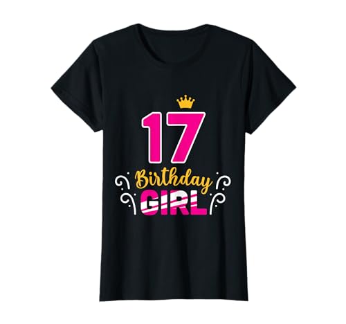 17. Geburtstag Mädchen Birthday Girl Krone süßes Geschenk T-Shirt 17. Geburtstag Mädchen Birthday Girl Krone süßes Geschenk T-Shirt von 17. Geburtstag Mädchen Teenager Deko Geschenkideen