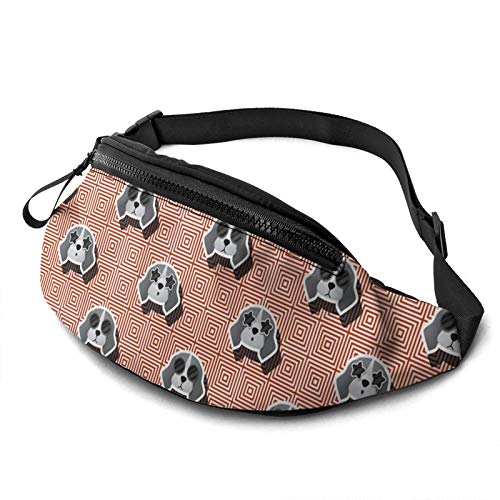 Bauchtasche Beagle-Hund, Lauftasche Mit Reißverschluss Handytasche Tasche Stylisch Damen Brustbeutel Für Geschenke Radfahren Aktivitäten 14X35Cm von 177