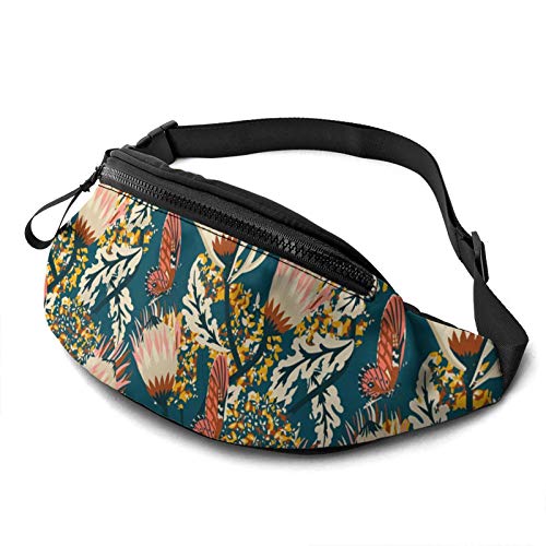 Gürteltasche Schmetterling, Bauchtasche Multifunktionale Lauftasche Große Kapazität Hüfttasche Für Running Hundetraining Damen 14X35Cm von 177