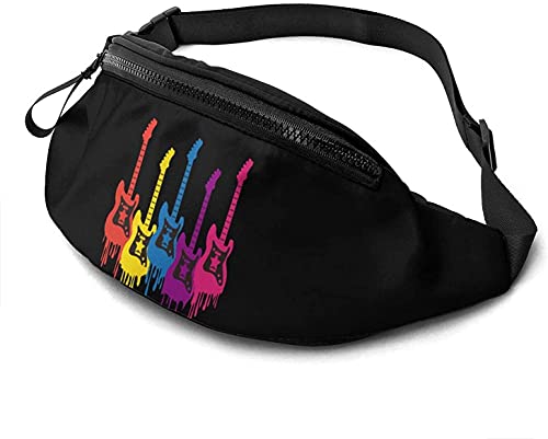 Handytasche Tasche Bunte Gitarre, Gürteltasche Verstellbarer Taillentasche Mode Bauchtasche Für Damen Fahrrad Fitness 14X35Cm von 177